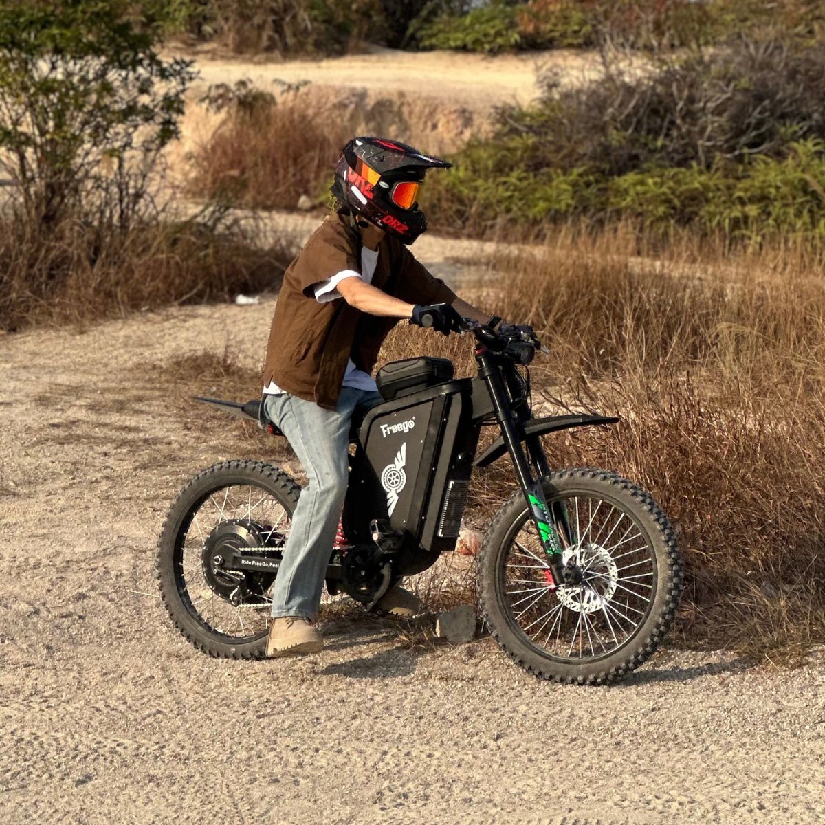Freego X3 All-Terrain Electric Dirt Bike with Pedals - Image 6