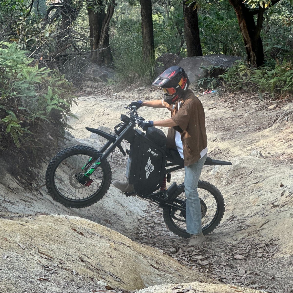 Freego X3 All-Terrain Electric Dirt Bike with Pedals - Image 11