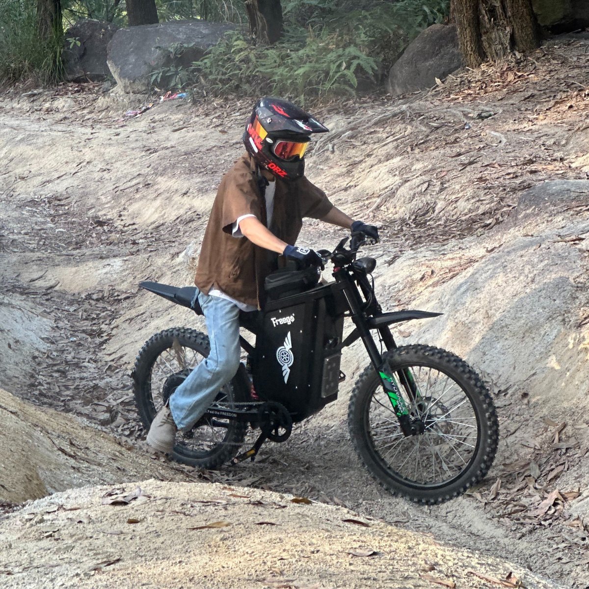 Freego X3 All-Terrain Electric Dirt Bike with Pedals - Image 7