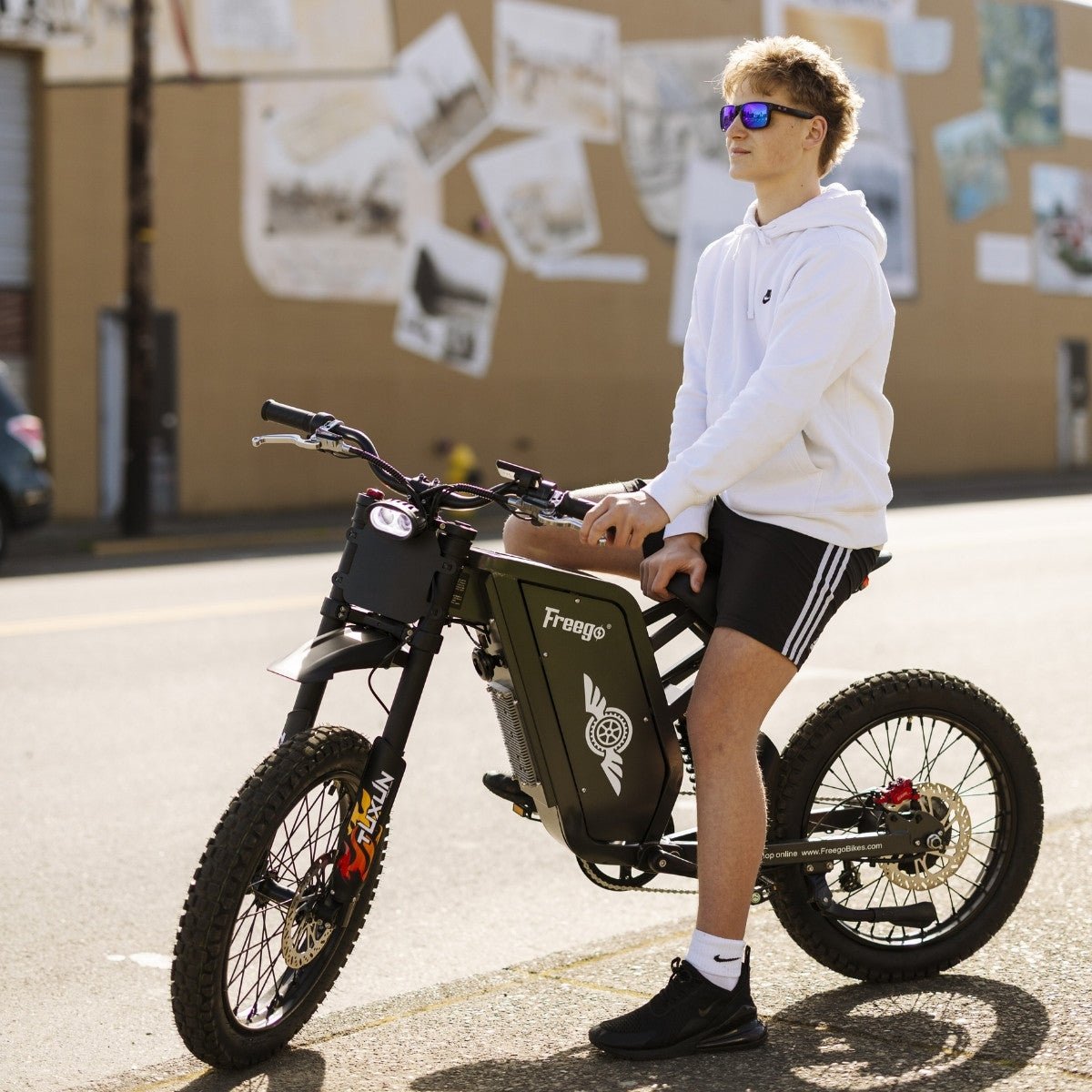 Freego X1 Series Agile All-Terrain Electric Dirt Bikes with Pedals - Image 10